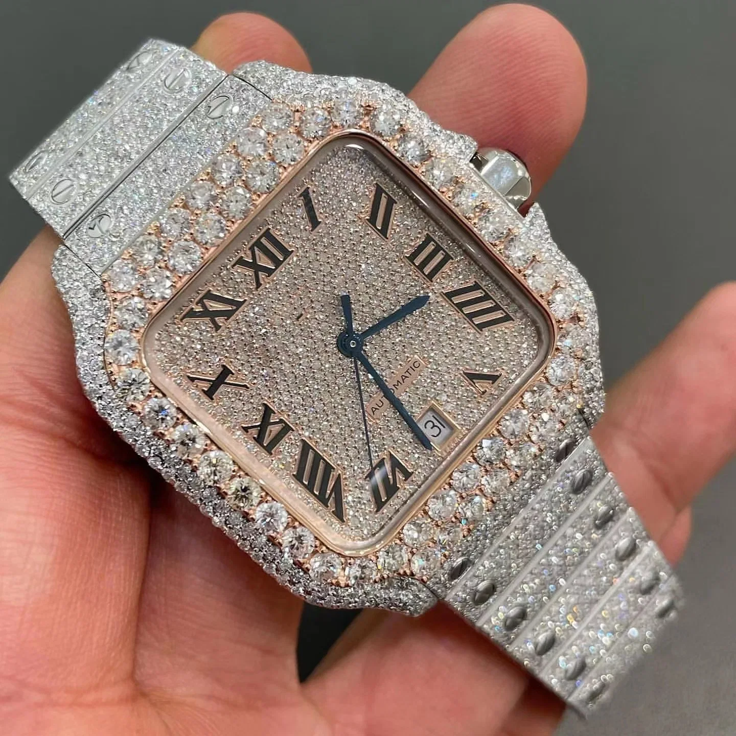 Men-prime-S-Luxury-Diamond-Custom-Watch-Glass-Ice-Extinguishes-Vvs-Moissanite-Diamond-Watch